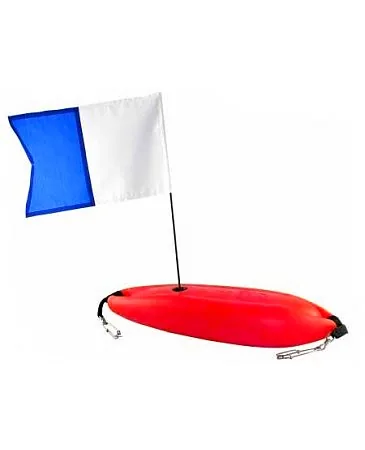 FLOAT12 - FOAM INJECTED INC FLAG & 2 SWIVEL CLIP LANYARD