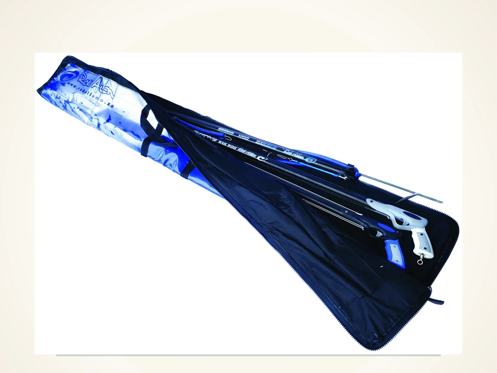 TANKER PADDED GUN BAG 12inch- Black/Silver (with spear pockets) (200 X 30cm)